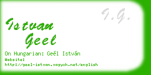 istvan geel business card